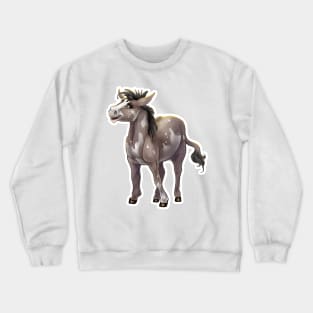 Piebald Donkey Crewneck Sweatshirt